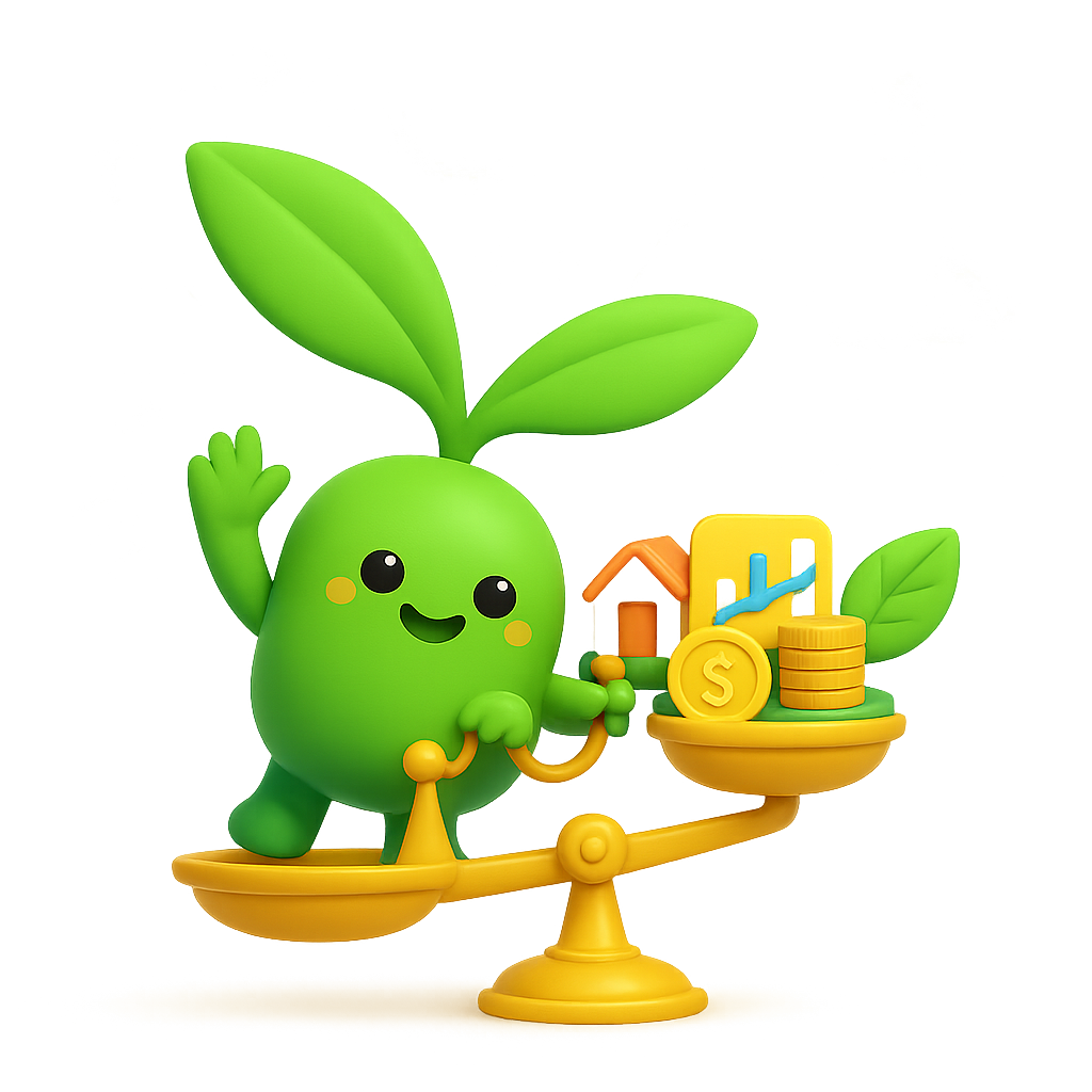 Investment Balance Mascot